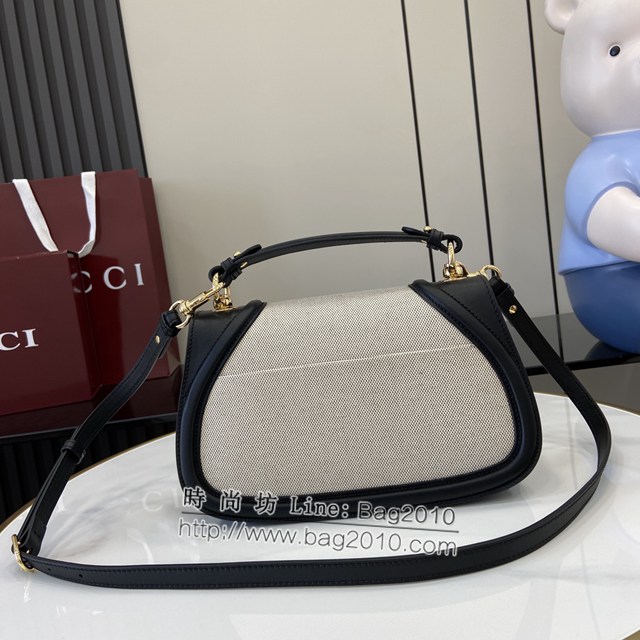 Gucci專櫃古馳最新款Blondie系列小號手提包原廠皮肩背女包 jh2139型號：815714